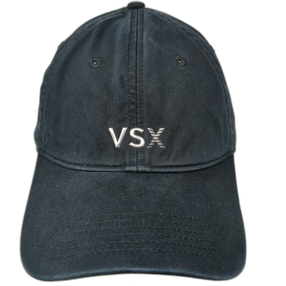Victoria's Secret VSX Baseball Cap Black One Size Slideback Cotton Logo Hat